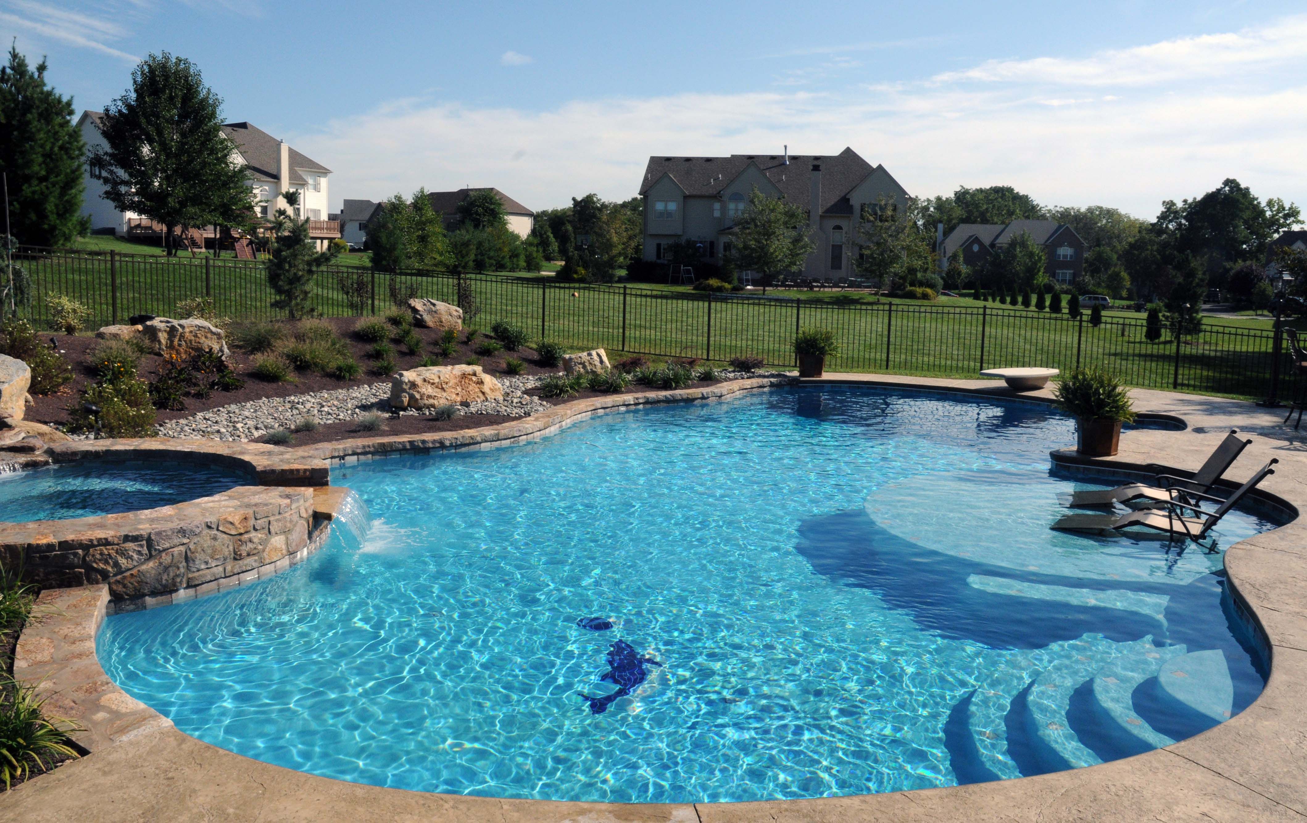 Gallery - Inground Swimming Pools | Pool patio, Swimming pool designs